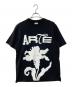 arte Antwerp（アルテアントワープ）の古着「FLOWER GRAPHIC T-SHIRTS フラワープリント Tシャツ」｜ブラック