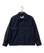 MHLマーガレットハウエル）の古着「WOOL COTTON DRILL ジャケット」｜ネイビー
