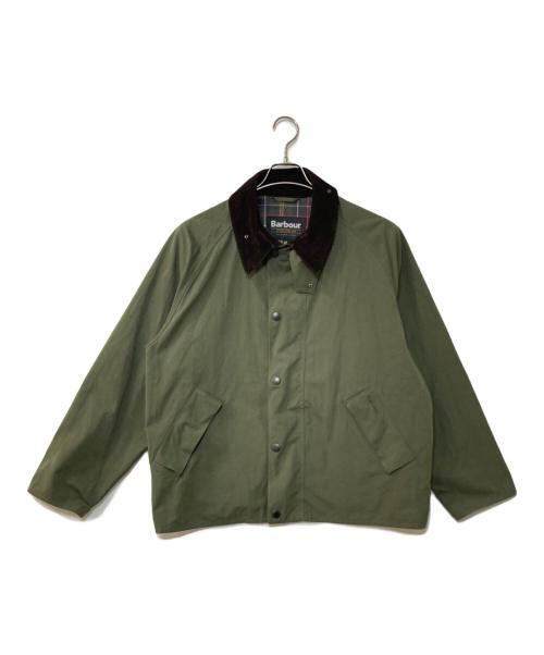 Barbour（バブアー）Barbour (バブアー) TRANSPORT ピーチスキン コットンジャケット オリーブ サイズ:40の古着・服飾アイテム