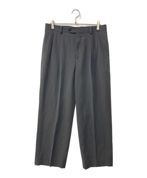 AURALEE（オーラリー）AURALEE (オーラリー) LIGHT WOOL MAX GABARDINE TWO-TUCK SLACKSスラックス グレー サイズ:5の古着・服飾アイテム