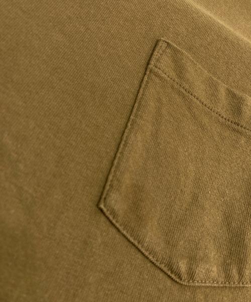 sacai（サカイ）sacai (サカイ) バックプリントポケットTee オリーブ サイズ:2の古着・服飾アイテム