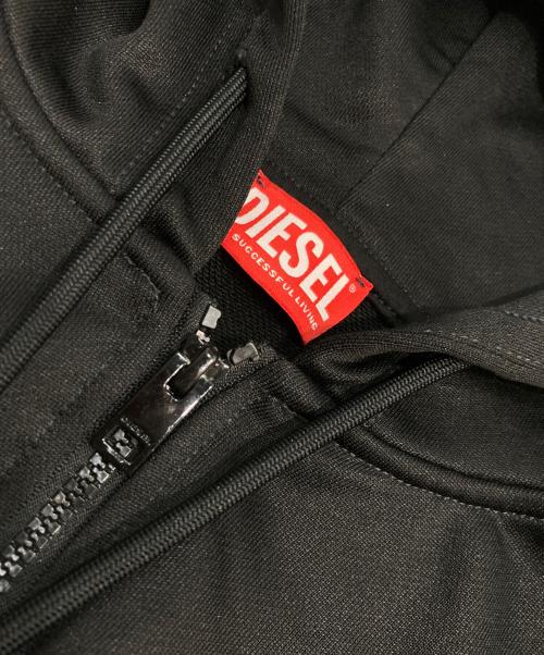 DIESEL（ディーゼル）DIESEL (ディーゼル) S-ROBY-HOOD-ZIP-N1 ジップアップパーカー ブラック サイズ:Lの古着・服飾アイテム