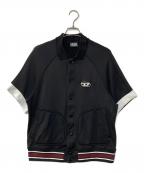 DIESELディーゼル）の古着「ロゴS/Sトラックジャケット」｜ブラック