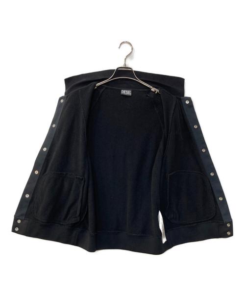 DIESEL（ディーゼル）DIESEL (ディーゼル) ロゴS/Sトラックジャケット ブラック サイズ:Mの古着・服飾アイテム