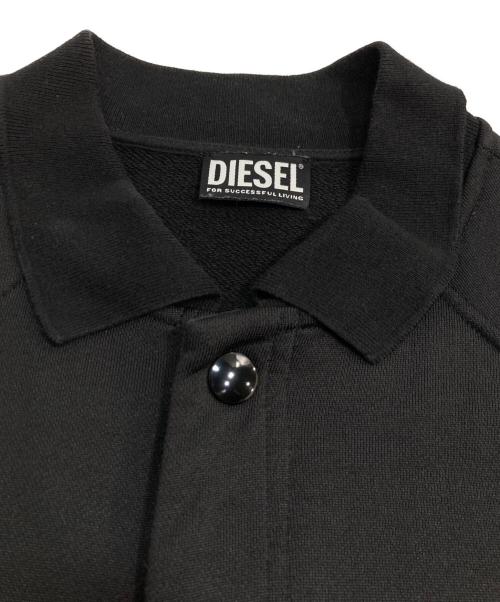 DIESEL（ディーゼル）DIESEL (ディーゼル) ロゴS/Sトラックジャケット ブラック サイズ:Mの古着・服飾アイテム