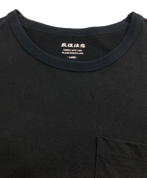 BlackEyePatch（ブラックアイパッチ）BlackEyePatch (ブラックアイパッチ) ポケットL/S Tee ブラック サイズ:LARGEの古着・服飾アイテム