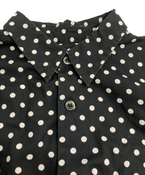 BLACK COMME des GARCONS（ブラックコムデギャルソン）BLACK COMME des GARCONS (ブラックコムデギャルソン) ドットL/Sシャツ ブラック サイズ:Lの古着・服飾アイテム