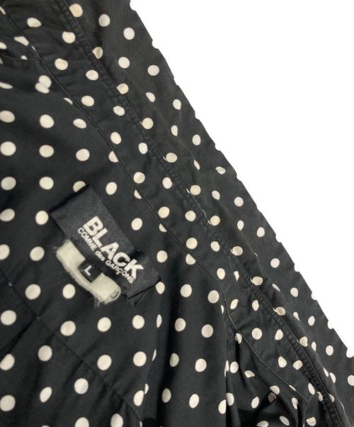 BLACK COMME des GARCONS（ブラックコムデギャルソン）BLACK COMME des GARCONS (ブラックコムデギャルソン) ドットL/Sシャツ ブラック サイズ:Lの古着・服飾アイテム