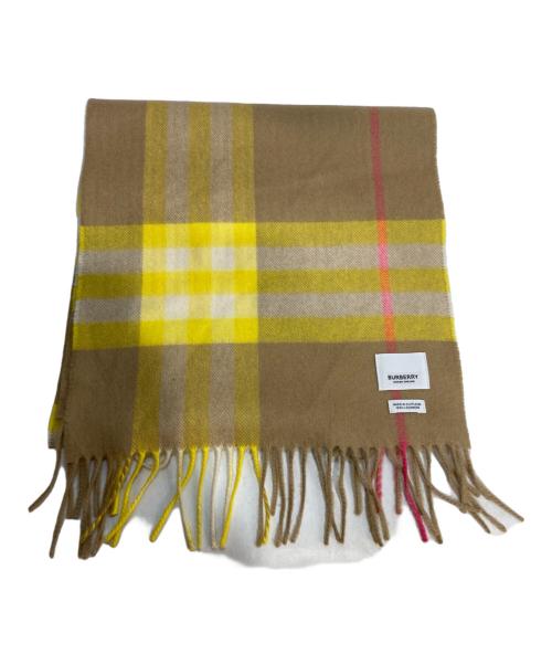 BURBERRY（バーバリー）BURBERRY (バーバリー) カシミヤマフラー ベージュの古着・服飾アイテム