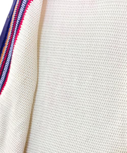 CABAN（キャバン）CABAN (キャバン) コットンナイロン ハンドクロシェポロカーディガン ホワイト サイズ:Mの古着・服飾アイテム