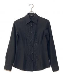 ETRO（エトロ）の古着「エンプロイダリーL/Sシャツ」｜ブラック