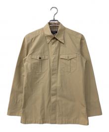 BURBERRY BLACK LABEL（バーバリーブラックレーベル）の古着「コットンナイロンシャツ」｜ベージュ