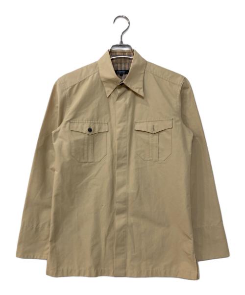 BURBERRY BLACK LABEL（バーバリーブラックレーベル）BURBERRY BLACK LABEL (バーバリーブラックレーベル) コットンナイロンシャツ ベージュ サイズ:1の古着・服飾アイテム