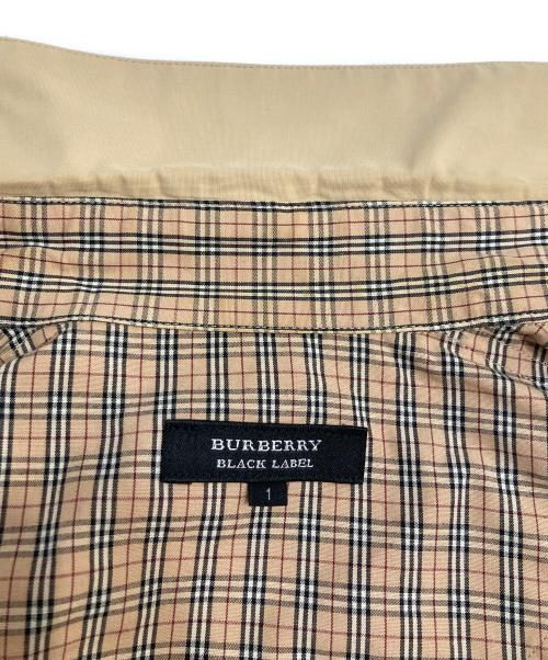 BURBERRY BLACK LABEL（バーバリーブラックレーベル）BURBERRY BLACK LABEL (バーバリーブラックレーベル) コットンナイロンシャツ ベージュ サイズ:1の古着・服飾アイテム