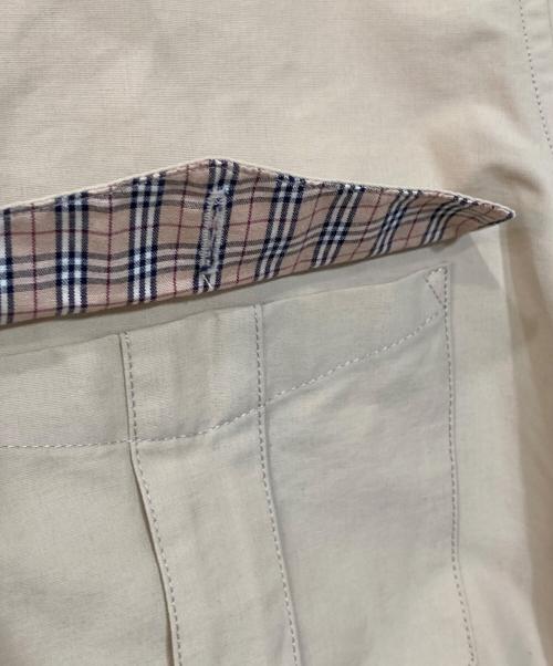 BURBERRY BLACK LABEL（バーバリーブラックレーベル）BURBERRY BLACK LABEL (バーバリーブラックレーベル) コットンナイロンシャツ ベージュ サイズ:1の古着・服飾アイテム