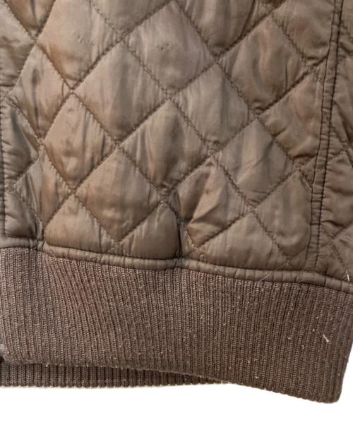 DOLCE & GABBANA（ドルチェ＆ガッバーナ）DOLCE & GABBANA (ドルチェ＆ガッバーナ) キルティングファーフードジャケット ブラウン サイズ:XSの古着・服飾アイテム