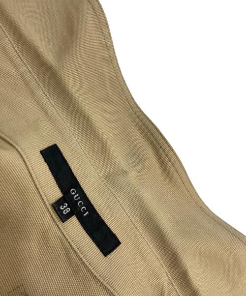 GUCCI（グッチ）GUCCI (グッチ) クロップドダックシャツ ベージュ サイズ:38の古着・服飾アイテム
