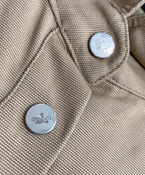 GUCCI（グッチ）GUCCI (グッチ) クロップドダックシャツ ベージュ サイズ:38の古着・服飾アイテム