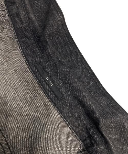 GUCCI（グッチ）GUCCI (グッチ) デニムクロップドシャツ インディゴ サイズ:記載なしの古着・服飾アイテム