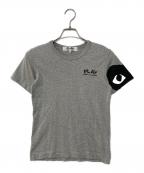 PLAY COMME des GARCONSプレイコムデギャルソン）の古着「ハートロゴTee」｜グレー