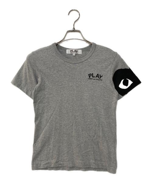 PLAY COMME des GARCONS（プレイコムデギャルソン）PLAY COMME des GARCONS (プレイコムデギャルソン) ハートロゴTee グレー サイズ:Sの古着・服飾アイテム