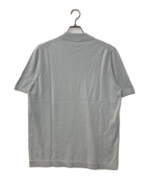 GRAN SASSO（グランサッソ）GRAN SASSO (グランサッソ) 12ゲージソフトコットンS/Sモックネックニット グレー サイズ:52 未使用品の古着・服飾アイテム