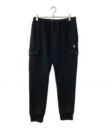 POLO RALPH LAUREN（ポロ・ラルフローレン）の古着「ダブルニット カーゴ ジョガー パンツ」｜ブラック