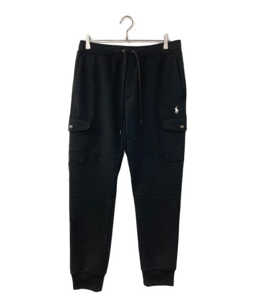 POLO RALPH LAUREN（ポロ・ラルフローレン）POLO RALPH LAUREN (ポロ・ラルフローレン) ダブルニット カーゴ ジョガー パンツ ブラック サイズ:Mの古着・服飾アイテム