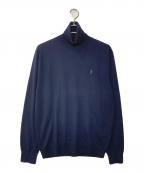 POLO RALPH LAURENポロ・ラルフローレン）の古着「タートルネックニット」｜ネイビー