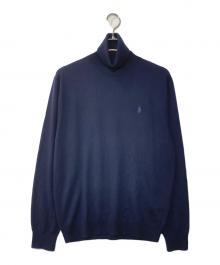 POLO RALPH LAUREN（ポロ・ラルフローレン）の古着「タートルネックニット」｜ネイビー