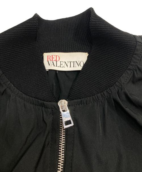 RED VALENTINO（レッドヴァレンティノ）RED VALENTINO (レッドヴァレンティノ) Powder bomber jacket ブラック サイズ:38の古着・服飾アイテム
