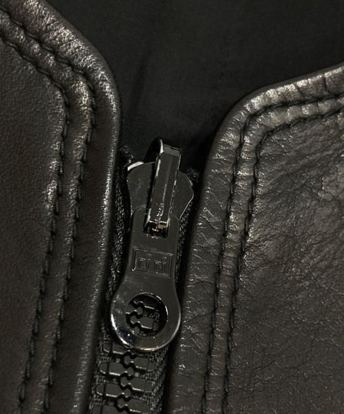 SUNSEA（サンシー）SUNSEA (サンシー) LEATHER VEST レザーベスト ブラック サイズ:3の古着・服飾アイテム