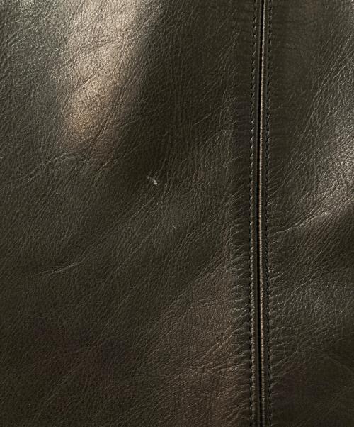 SUNSEA（サンシー）SUNSEA (サンシー) LEATHER VEST レザーベスト ブラック サイズ:3の古着・服飾アイテム