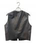 SUNSEA (サンシー) LEATHER VEST レザーベスト ブラック サイズ:3：17000円