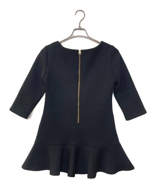 sheller（シェリエ）sheller (シェリエ) バックZIPスウェットミニワンピース ブラック サイズ:Fの古着・服飾アイテム