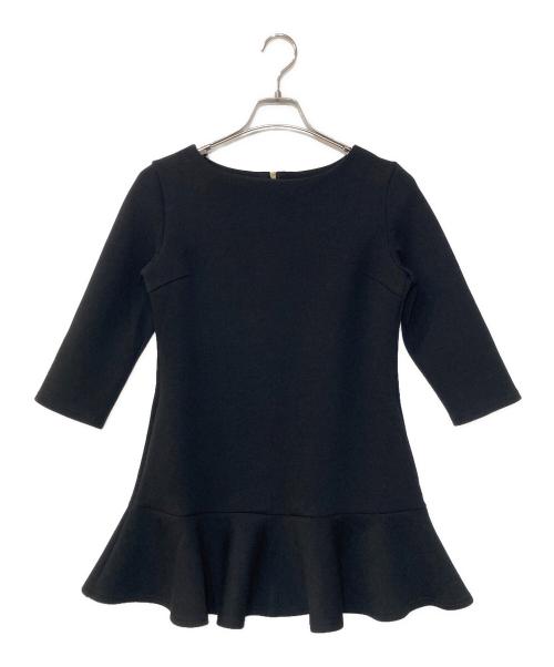 sheller（シェリエ）sheller (シェリエ) バックZIPスウェットミニワンピース ブラック サイズ:Fの古着・服飾アイテム