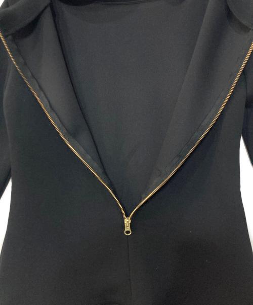 sheller（シェリエ）sheller (シェリエ) バックZIPスウェットミニワンピース ブラック サイズ:Fの古着・服飾アイテム