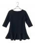 sheller (シェリエ) バックZIPスウェットミニワンピース ブラック サイズ:F：10000円