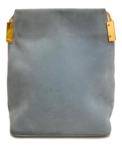 MAESTOSO（マエストーソ）MAESTOSO (マエストーソ) AURORA MINI SUEDE ショルダーバッグ ブルーの古着・服飾アイテム
