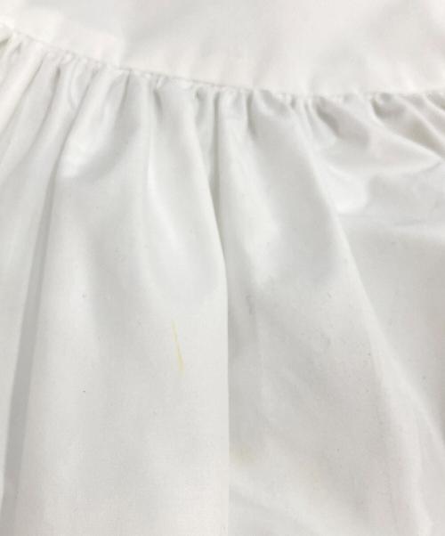 ISHIMIHO（ミホイシイ）ISHIMIHO (ミホイシイ) UVカットボレロ ギャザー フェイクパール ホワイト サイズ:Fの古着・服飾アイテム