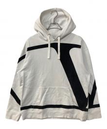 VALENTINO（ヴァレンティノ）の古着「Vロゴオーバーサイズフーディ」｜ホワイト