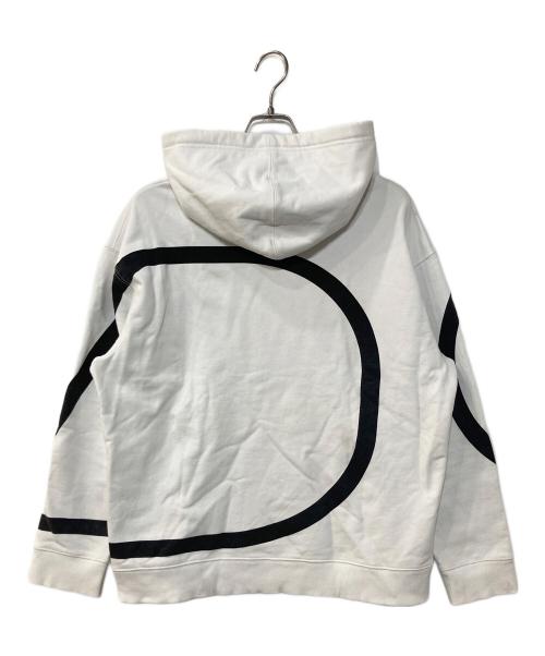VALENTINO（ヴァレンティノ）VALENTINO (ヴァレンティノ) Vロゴオーバーサイズフーディ ホワイト サイズ:Sの古着・服飾アイテム