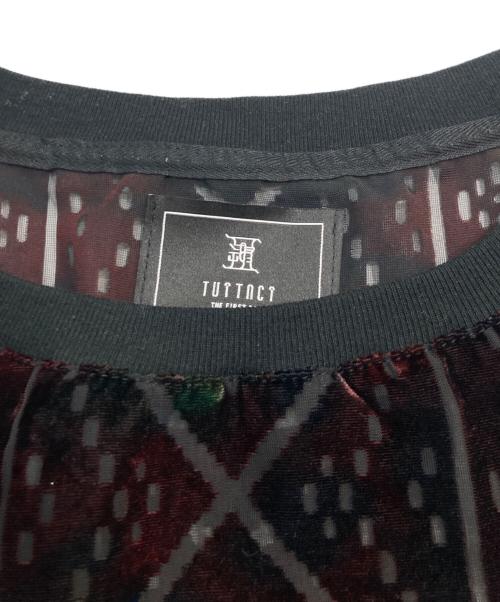 TUITACI（ツイタチ）TUITACI (ツイタチ) Vintage Lace Velvet Pullover プルオーバーシャツ ブラック サイズ:3の古着・服飾アイテム
