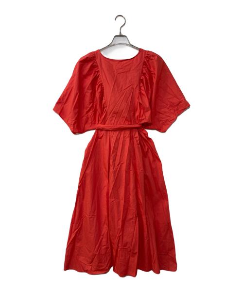 merlette（マーレット）Merlette (マーレット) Lante gathered v-neck midi-dress ピンク サイズ:XSの古着・服飾アイテム