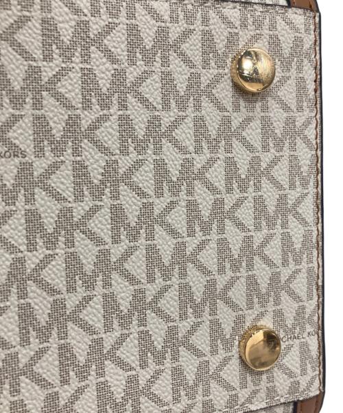 MICHAEL KORS（マイケル・コース）MICHAEL KORS (マイケル・コース) シグネチャートートバッグ ホワイトの古着・服飾アイテム