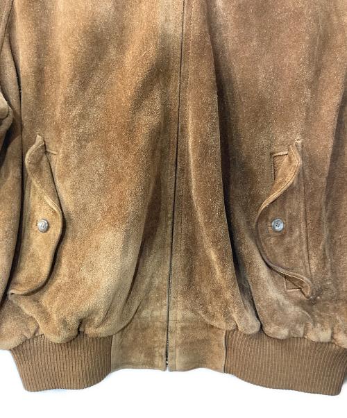 POLO RALPH LAUREN（ポロ・ラルフローレン）POLO RALPH LAUREN (ポロ・ラルフローレン) スウェードハリントンジャケット ブラウン サイズ:XLの古着・服飾アイテム