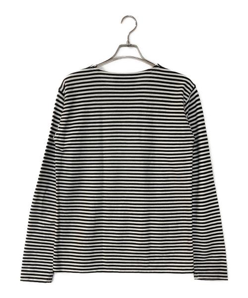 WARDER（ワーダー）WARDER (ワーダー) ボーダーカットソー ホワイト×ブラック サイズ:SMALLの古着・服飾アイテム