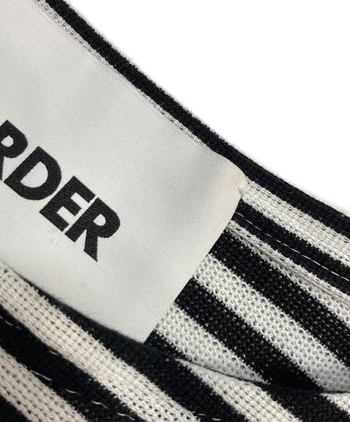 WARDER（ワーダー）WARDER (ワーダー) ボーダーカットソー ホワイト×ブラック サイズ:SMALLの古着・服飾アイテム