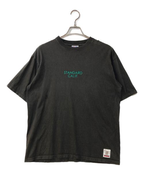 STANDARD CALIFORNIA（スタンダードカリフォルニア）STANDARD CALIFORNIA (スタンダードカリフォルニア) ロゴプリントTee ブラック サイズ:Lの古着・服飾アイテム