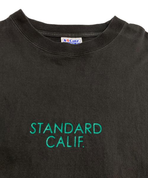 STANDARD CALIFORNIA（スタンダードカリフォルニア）STANDARD CALIFORNIA (スタンダードカリフォルニア) ロゴプリントTee ブラック サイズ:Lの古着・服飾アイテム